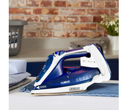 Tower Ceraglide 2 in 1 Cord / Cordless Iron Blue