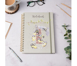 Wrendale Designs - A4 Bird Notebook - Bon Appetit Green
