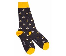 Swole Panda - Navy Bumblebee Socks 7-11