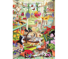 Otter House Allotment Kittens 1000 Piece Jigsaw Puzzle