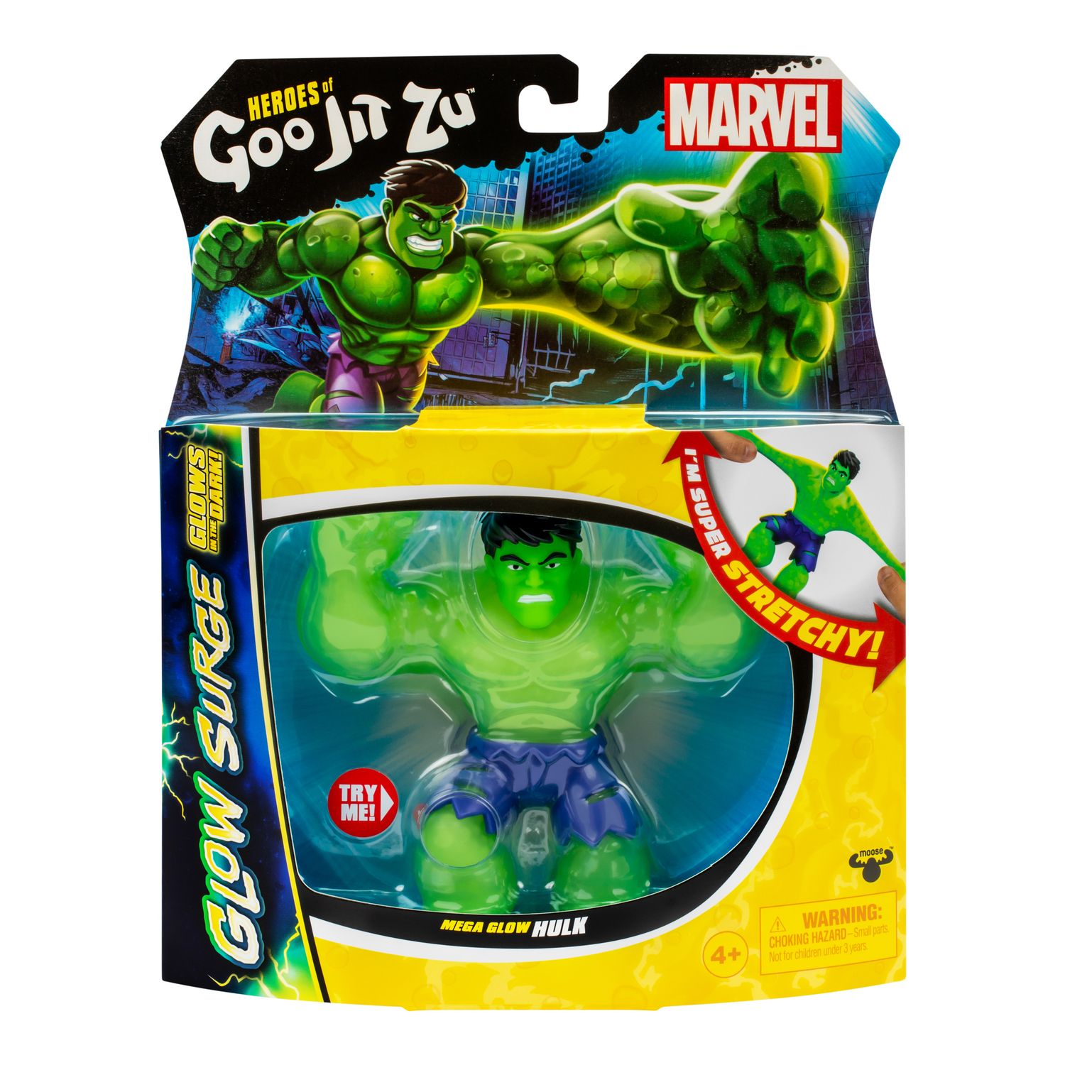 Heroes of Goo Jit Zu - Marvel Glow Surge Hero Pack Hulk only £13.99