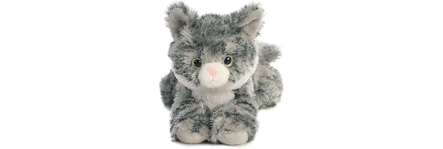 Peluche Aurora Mini Flopsie Lily Gray Tabby - 8 Pulgadas, Gato Gris Atigrado, Colección De Animales De Peluche Peluche Aurora Mini Flopsie Lily Gray Tabby - 8 Pulgadas, Gato Gris Atigrado, Colección De Animales De Peluche