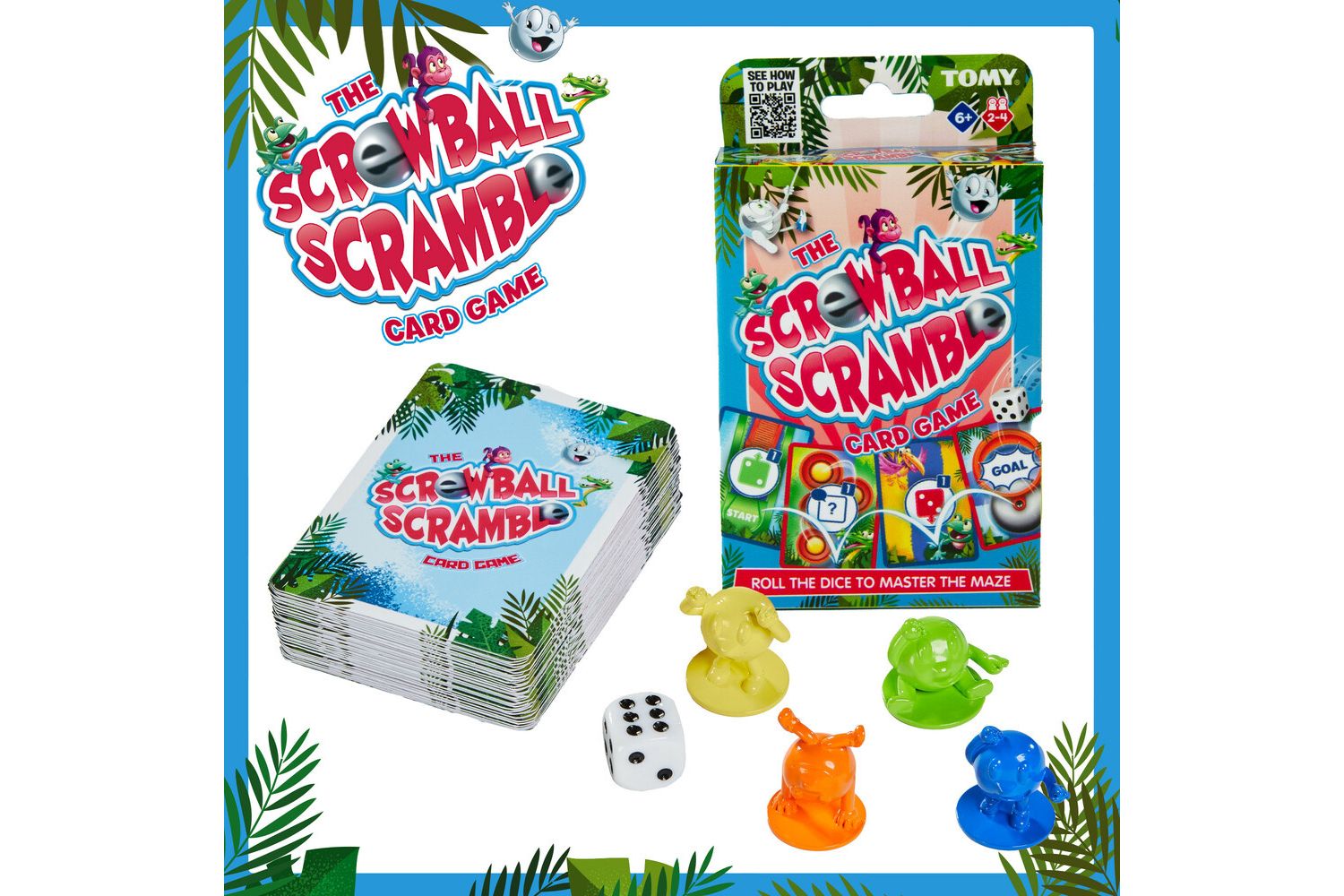 TOMY - Screwball Scramble Mini Card Game only £6.49