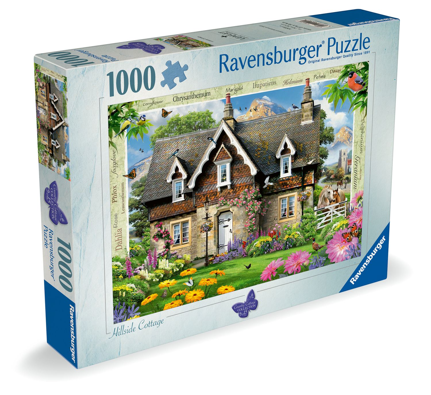 Ravensburger Puzzle 1000 Pezzi - Country Cottage Collection No.13 'Railway Cottage' - Per Adulti E Ragazzi Dai 12 Anni - 5