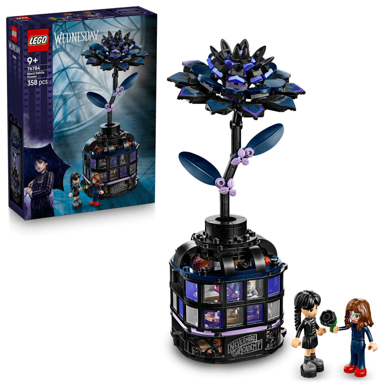 LEGO Wednesday - Black Dahlia Flower Toy only £19.99