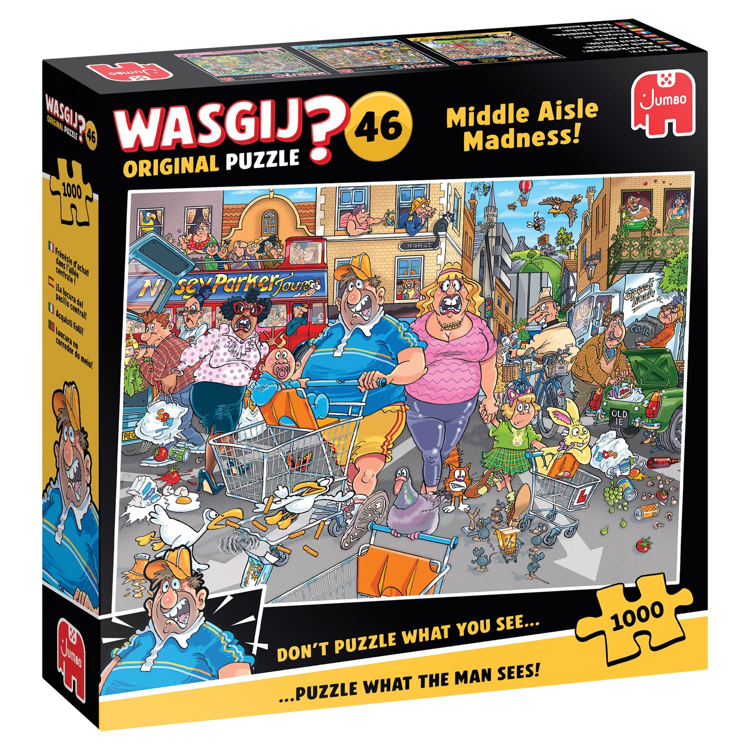 希少Jumbo wasgij？➕JAN VAN ジグソーパズル 950ピース×2 Jumbo - Wasgij Original 46 Middle Aisle Madness 1000 Piece Puzzle