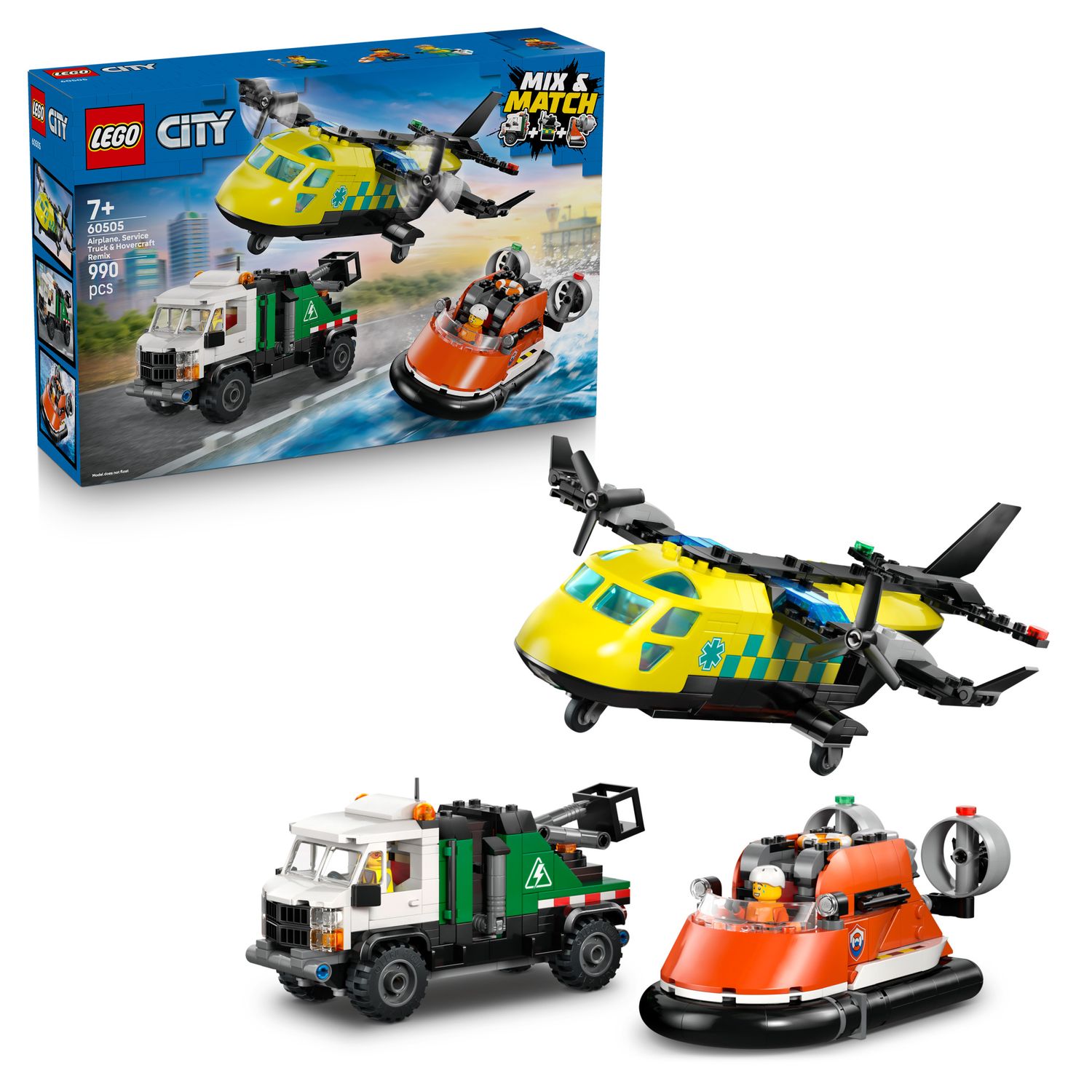 LEGO City Great Vehicles - Airplane Service Truck & Hovercraft LEGO City Great Vehicles - Airplane Service Truck & Hovercraft