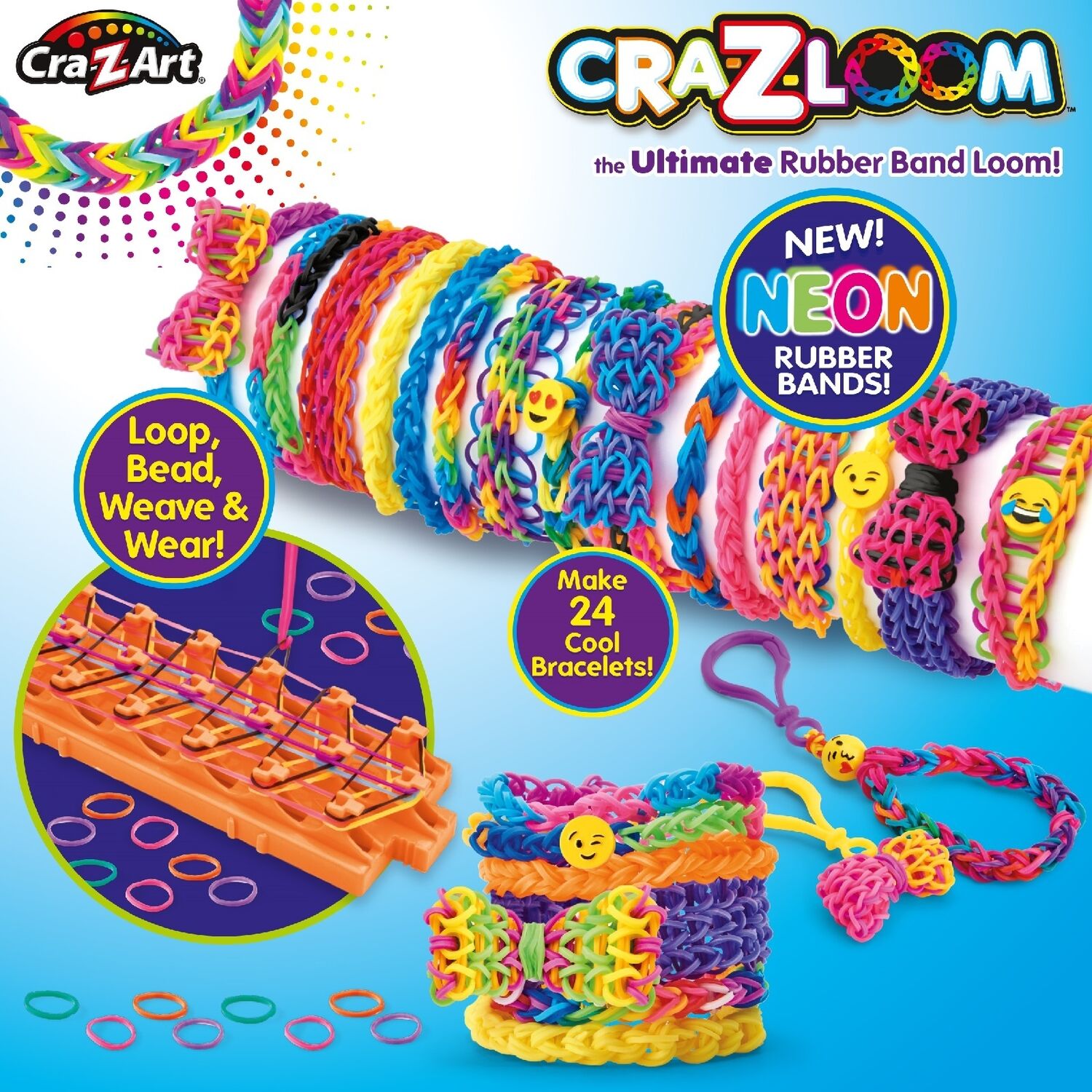 2200+ Rubber Band Bracelet Kit, Loom Bracelet Making Kit for Kids, Rubber  Bands | Inox Wind