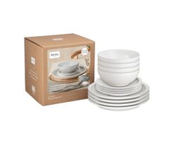 Denby - Cotton White 12 Piece Tableware Set