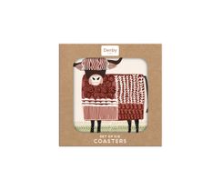 Denby - Highland Cow Set Of 6 Coasters