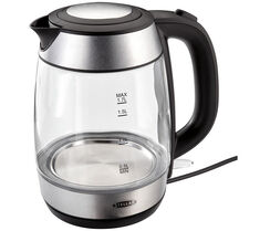 Stellar Cordless Glass Electric Kettle with Blue LED Light