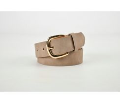 Forest Collection - Nubuck Look Leather Belt Mink Medium