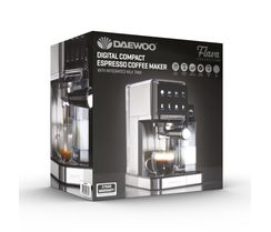 Daewoo 20 Bar Digital Compact Espresso Coffee Maker