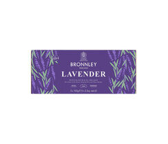Bronnley Lavender Triple Milled Fine English Soap Collection (Pack of 3)