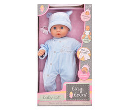 John Adams 15" Tiny Tears Baby Soft Doll (Blue Outfit)