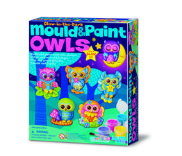 Mould and Paint Glow Owls - 404654