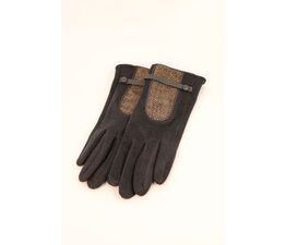 Powder - Genevieve Faux Suede Gloves in Slate