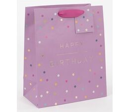 Glick - Bag - Large Happy Birthday Spots Mulberry