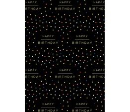 Glick - Wrap - Happy Birthday Spot Black