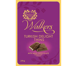 Walkers Milk Chocolate Turkish Delight Thins Tin