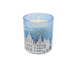 Wax Lyrical - Festive Village Snow Lily & Amber Glass Candle