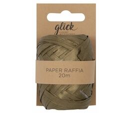 Glick Metallic Gold Paper Raffia (20m)