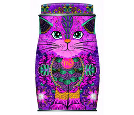 Monty Bogangles - Persian Pink Cat Tin Filled With Dusted Truffles