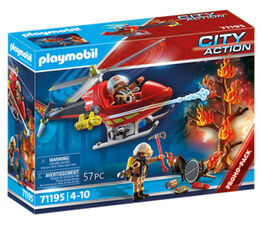 Playmobil - Fire Rescue Helicopter - 71195