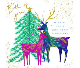 'Christmas Both Of You - Deer' Card
