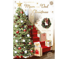 'Indoor Tree And Staircase Scene' Card