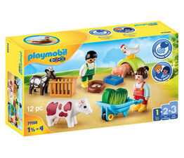 Playmobil - 1.2.3 - Fun on the Farm - 71158