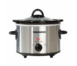 Daewoo 1.5L Slow Cooker - Stainless Steel