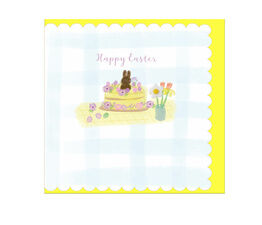Easter Card - Easter Cake With Choclate Bunny