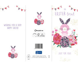 Easter Card - Floral Bunny & Eggs