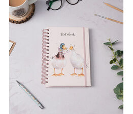Wrendale Designs - A5 Duck Notebook - Not a Daisy Goes By Pink