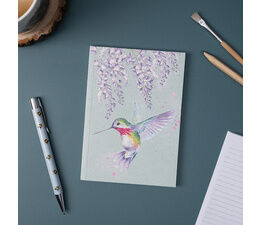 Wrendale Designs - A6 Humming Bird Notebook - Wisteria Wishes