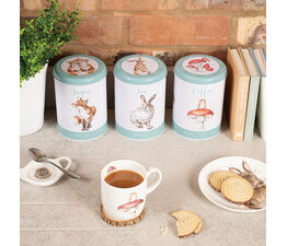 Wrendale Designs - Tea Coffee Sugar Canisters - The Country Set