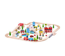 Bigjigs - Town and Country Train Set - BJT015