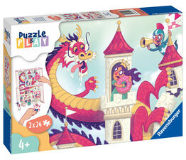 Ravensburger - Puzzle & Play 2x24 Piece - Donut Dragon - 5595