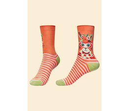 Powder - Cottagecore Cat Ankle Socks