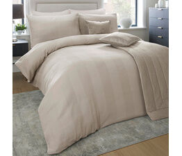 Appletree Boutique - Capri - 100% Cotton Duvet Cover Set - Linen