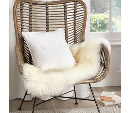 Appletree Boutique - Zara - 100% Cotton Cushion Cover - 43 x 43cm in White