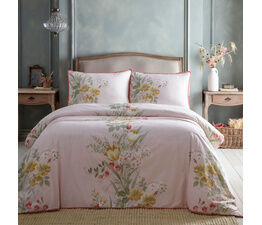 Appletree Heritage - Trudy - 100% Cotton Duvet Cover Set - Blush Pink