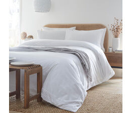 Appletree Loft - Stratford - 100% Cotton Duvet Cover Set - White