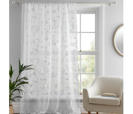 Dreams & Drapes Curtains - Darnley - Slot Top Voile Panel - White
