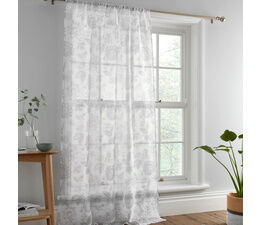 Dreams & Drapes Curtains - Marinelli - Slot Top Voile Panel - Grey