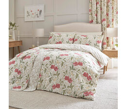 Dreams & Drapes Design - Sandringham - Quilted Bedspread - 200cm X 230cm in Red