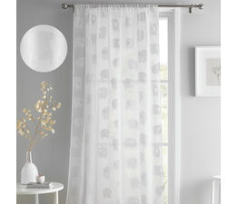 Fusion - Dotty Sheep - Slot Top Voile Panel - White