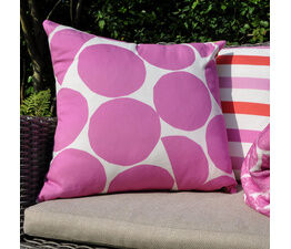Fusion - Ingo Outdoor - Outdoor Filled Cushion - 43 x 43cm in Pink/Green