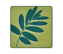 Fusion - Leaf Print - Outdoor Cushion Cover - 43 x 43cm in Green